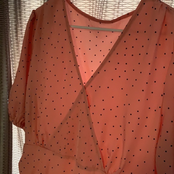 Shein 1xl pink with polka dots dress - Picture 3 of 5